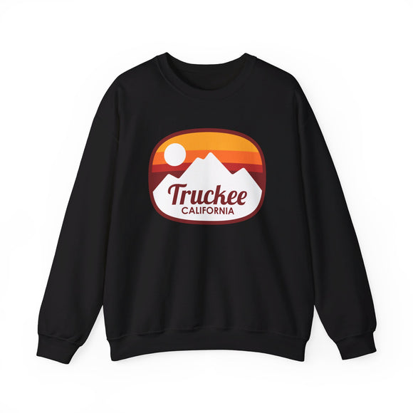 Truckee, California Sweatshirt - Unisex Retro Ombre Crewneck Truckee Sweatshirt