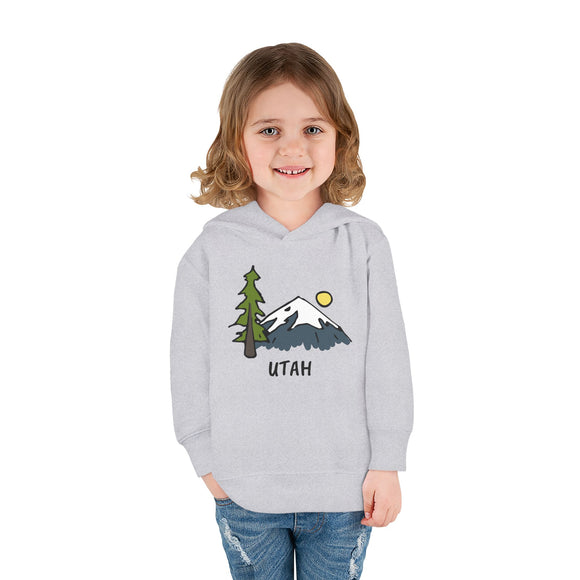 Utah Toddler Hoodie - Unisex Mountain Utah Toddler Sweatshirt