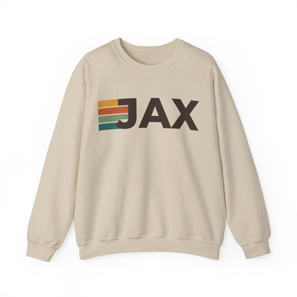 Jacksonville, Florida JAX Retro Stripe Sweatshirt