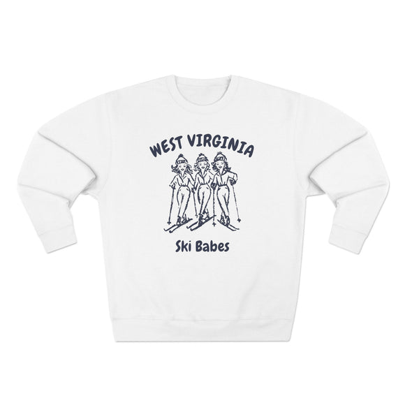Premium West Virginia Ski Babes Sweatshirt