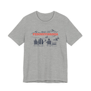 Buy athletic-heather Pennsylvania Après-ski T-Shirt - Vintage Mountain Graphic Tee