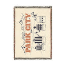 Park City, Utah Ski Town Throw Blanket | Mountain Woven Blanket-3
