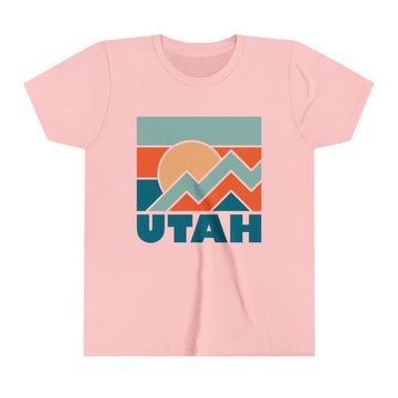 Buy pink Utah Youth T-Shirt - Unisex Kids Utah Shirt