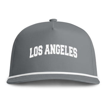 Buy granite Los Angeles, California Embroidered Rope Hat - Vintage Sunwashed Rope Cap, Comfort Colors