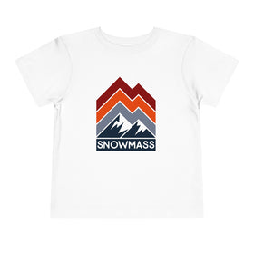 Snowmass, Colorado Toddler T-Shirt - Retro Palm Tree Toddler Snowmass Shirt