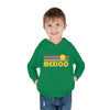 Mexico Toddler Hoodie - Retro Sunrise Unisex Mexico Toddler Sweatshirt