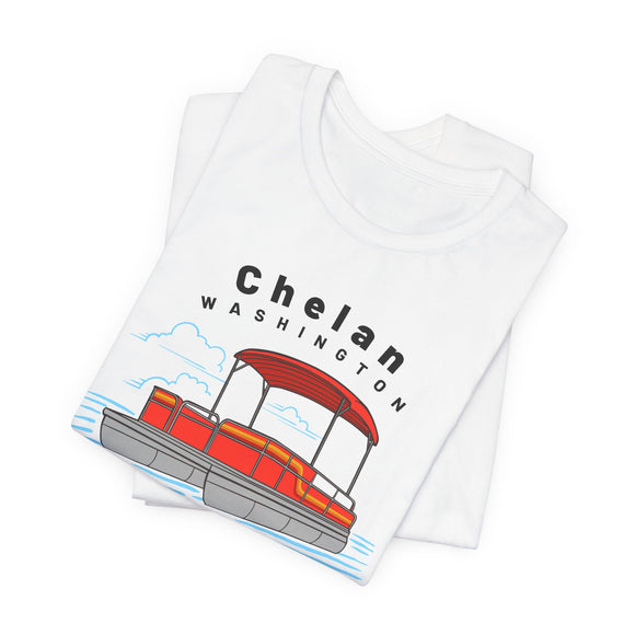 Chelan, Washington T Shirt - Pontoon Boat Tee