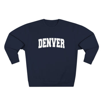 Buy navy Premium Denver, Colorado Retro Graphic Sweatshirt