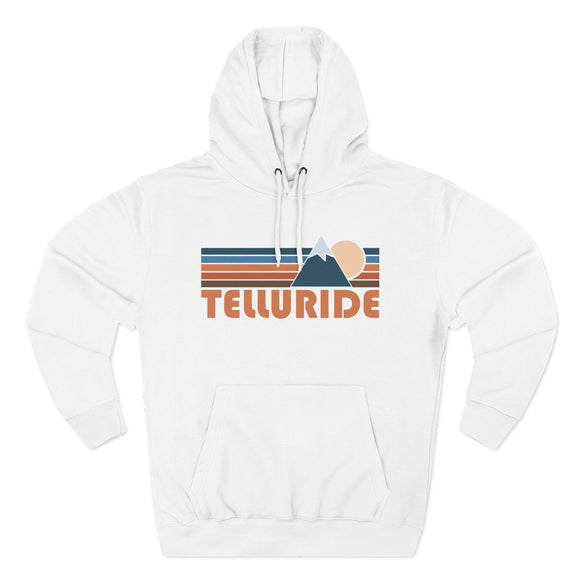 Telluride, Colorado Hoodie - Retro Mountain Unisex Sweatshirt