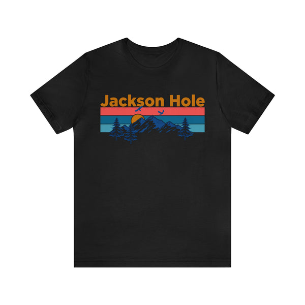 Jackson Hole, Wyoming Shirt - Mountain Sunset Unisex Jackson Hole T-Shirt