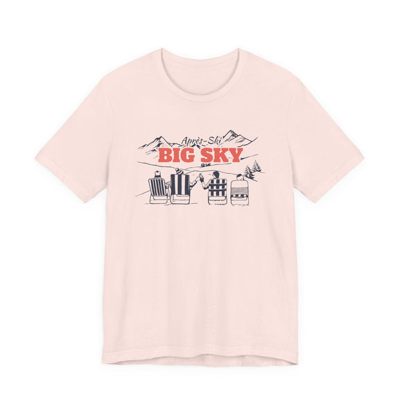 Big Sky, Montana Après-ski T-Shirt - Vintage Mountain Graphic Tee