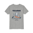 Telluride, Colorado Yeti Snowboard Youth Tee - Kids Skiing Shirt-3
