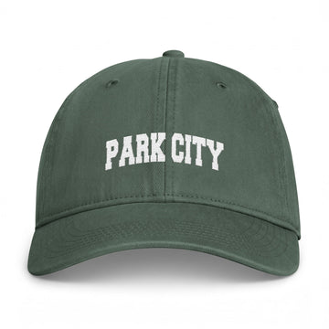 Park City, Utah Washed Baseball Cap - Vintage Coastal Comfort Colors