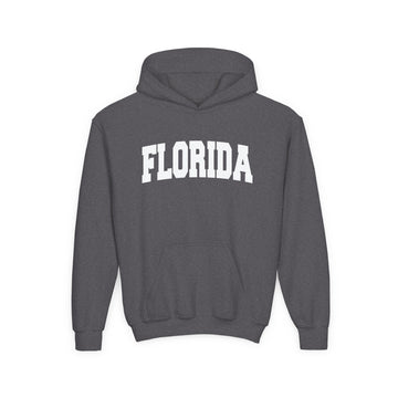 Buy dark-heather Florida Youth Hoodie - Kids Florida Hooded Sweatshirt
