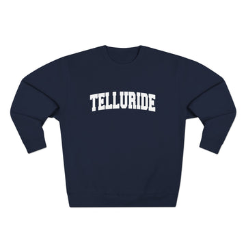 Buy navy Premium Telluride, Colorado Retro Graphic Sweatshirt
