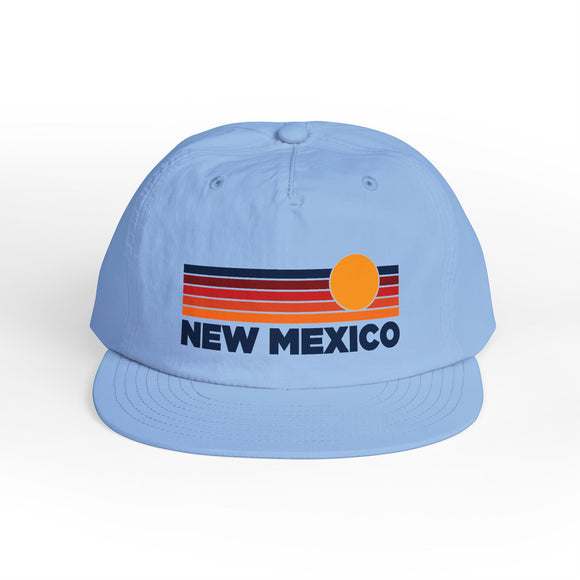 New Mexico retro sunset Surf Cap | vintage striped sun state hat