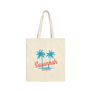 Savannah, Georgia, Cotton Canvas Savannah Tote Bag