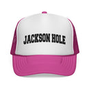 Jackson Hole, Wyoming Collegiate Style Trucker Hat-7