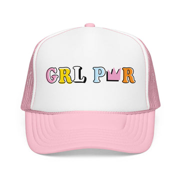 Kids Girl Power Trucker Hat Boho - Youth Snapback Cap