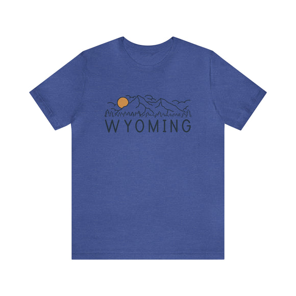 Wyoming T-Shirt - Retro Unisex Wyoming Shirt
