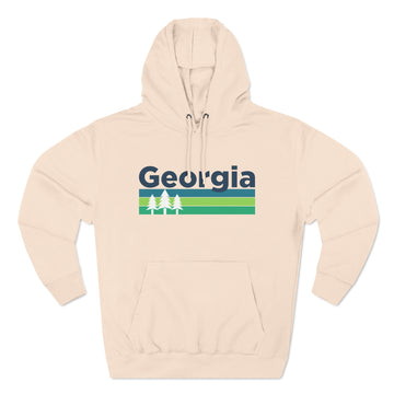 Buy pale-pink Premium Georgia Hoodie - Retro Unisex Sweatshirt