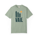 Vail, Colorado T-Shirt, Comfort Colors 100% Cotton Trees Tee - Pine Tree Graphic-2