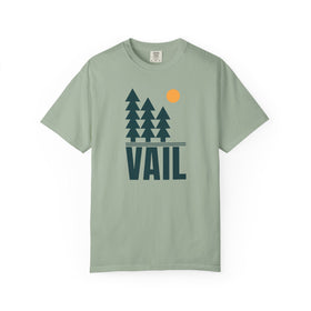 Vail, Colorado T-Shirt, Comfort Colors 100% Cotton Trees Tee - 0