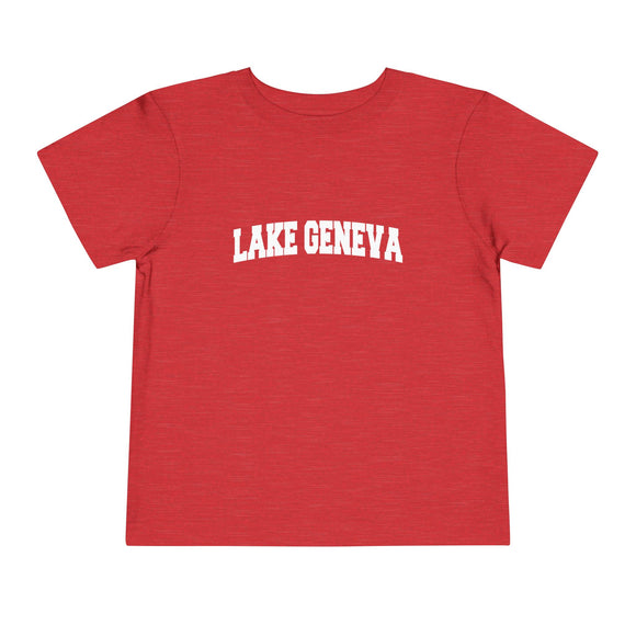 Lake Geneva, Wisconsin Toddler Graphic Tee - Kids Lake Geneva Vacation Shirt