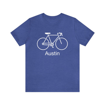 Buy heather-true-royal Austin, Texas T-Shirt - Unisex Austin Shirt