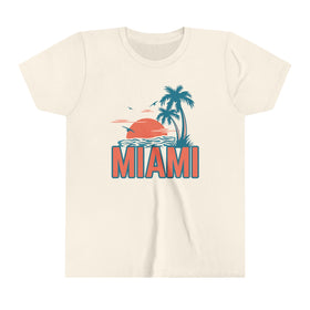Miami, Florida Youth Shirt - Retro Palm Tree Miami Kid's T-Shirt
