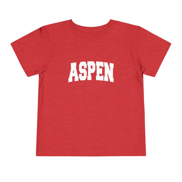 Buy heather-red Aspen, Colorado Toddler Graphic Tee - Kids Aspen Vacation T-Shirt