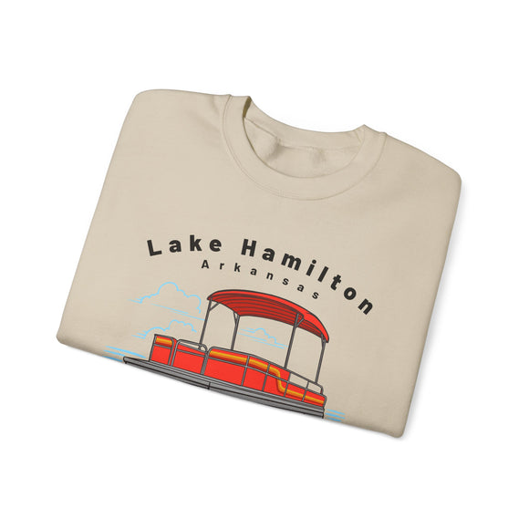 Lake Hamilton, Arkansas Sweatshirt - Pontoon Boat Sweatshirt