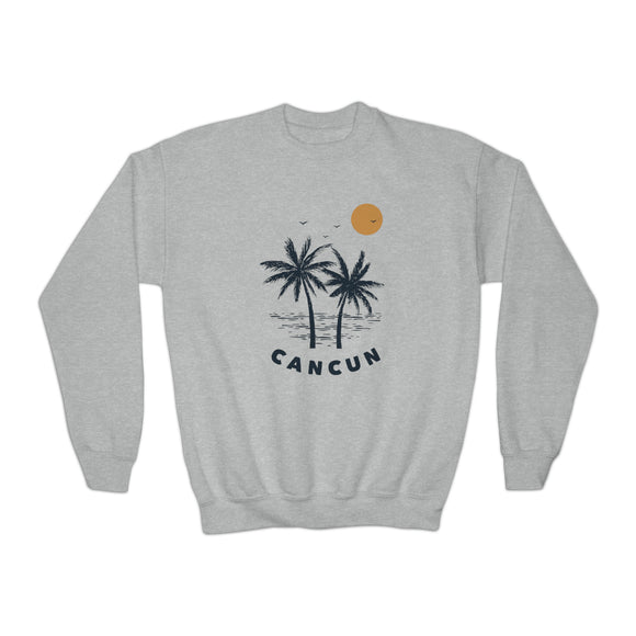 Cancun, Mexico Youth Sweatshirt - Unisex Kid's Cancun Crewneck Sweatshirt