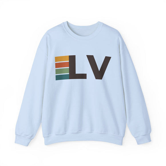 Las Vegas, Nevada LV Retro Stripe Sweatshirt