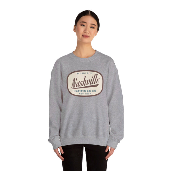 Nashville, Tennessee Sweatshirt - Unisex Retro Crewneck Nashville Sweatshirt