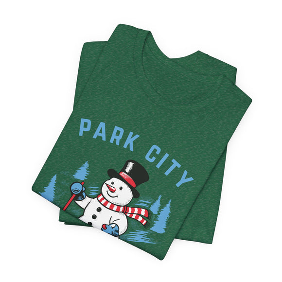 Park City, Utah T Shirt - Ski Snowman Graphic Tee