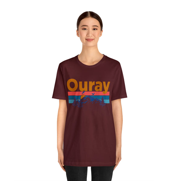 Ouray, Colorado Shirt - Mountain Sunset Unisex Ouray T-Shirt