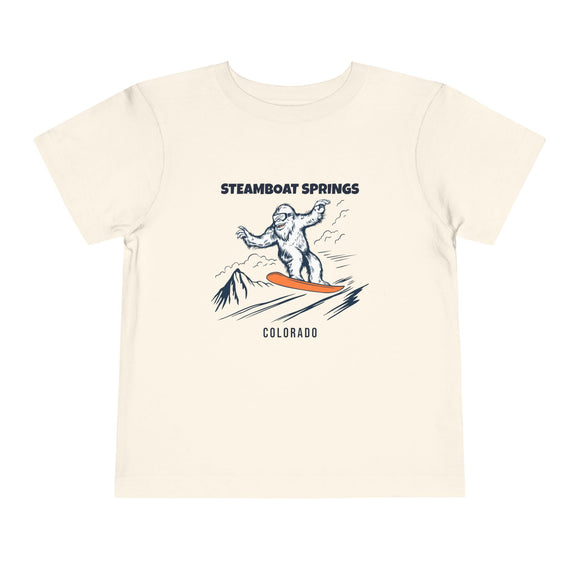 Steamboat Springs, Colorado Yeti Snowboard Toddler Tee