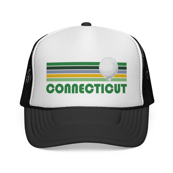 Connecticut Retro Golf Trucker Hat