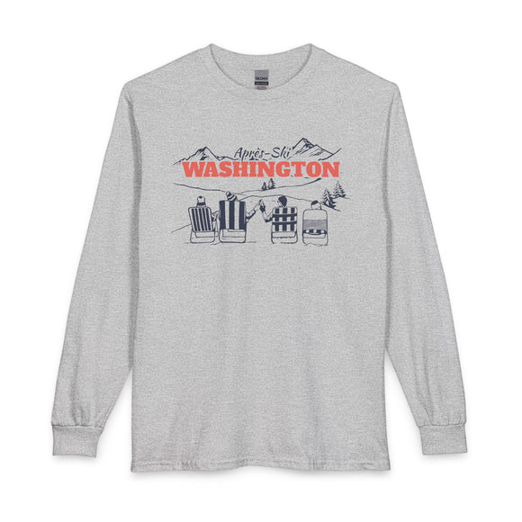 Washington Après-ski Long Sleeve Shirt - Mountain Retro Skiing