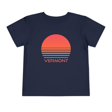 Vermont Toddler T-Shirt - Retro 80s Unisex Toddler Vermont Shirt