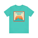 Retro Jackson Hole, Wyoming T-Shirt, Mountain Sun Tee, Unisex Graphic Shirt, Vintage Jackson Hole, Wyoming Top, Outdoor Adventure Clothing-5