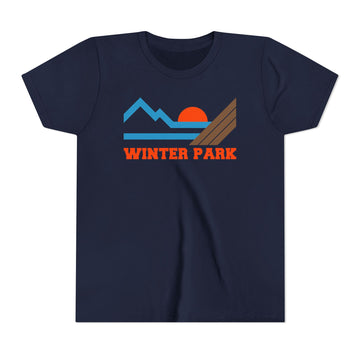 Buy navy Winter Park, Colorado Youth Graphic Tee - Kids Winter Park T Shirt