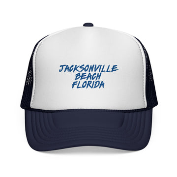 Buy dark-navy Jacksonville Beach Trucker Cap | Florida Hat