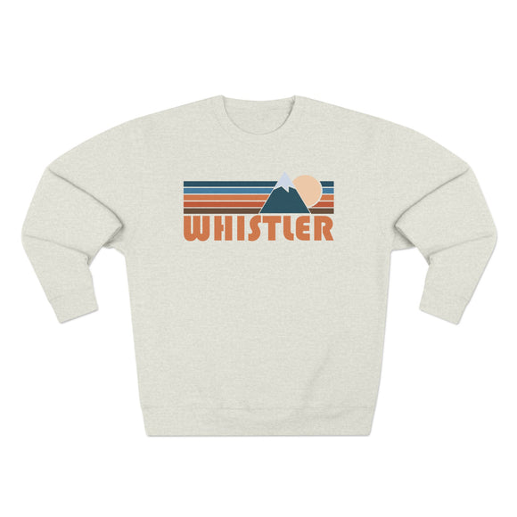 Premium Whistler, Canada Retro Mountain Graphic Sweatshirt