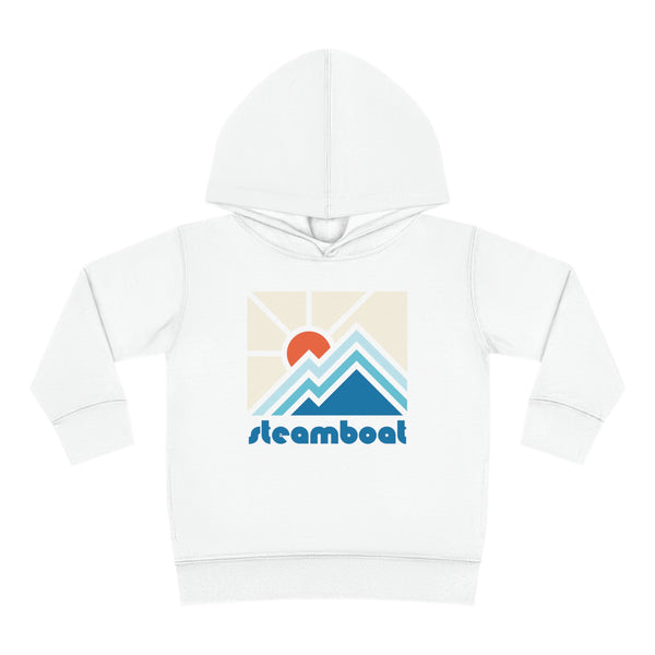 Steamboat, Colorado Toddler Hoodie - Minimal Style Unisex Steamboat Toddler Sweatshirt