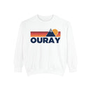 Ouray, Colorado Mountain Stripes Sweatshirt | Comfort Colors - 100% Cotton-3