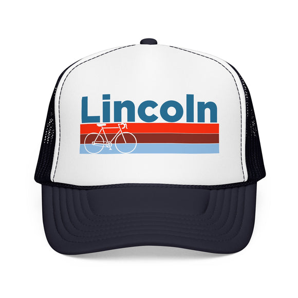 Lincoln, Nebraska Trucker Hat - Foam Lincoln Bike Cap