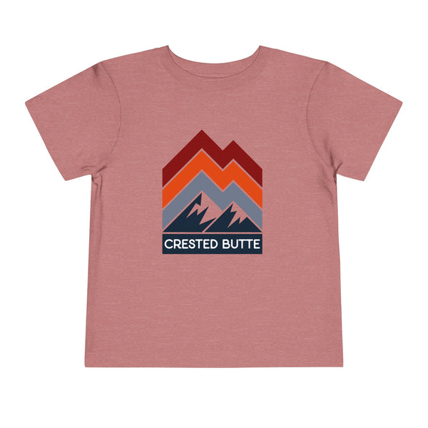 Crested Butte, Colorado Toddler T-Shirt - Retro Palm Tree Toddler Crested Butte Shirt