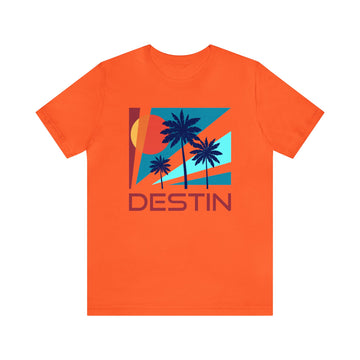 Buy orange Destin, Florida T-Shirt - Unisex Destin Shirt - Palm Silhouette